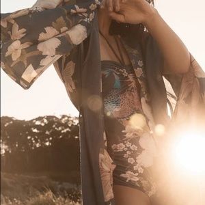 Spell Waterfall One Piece XS in Deep Blue NWT